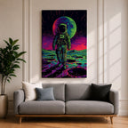 Astronaut Space Wall Art Lunar Explorer Voyager Cosmic Abstract SciFi Gift Bedroom Home Decor