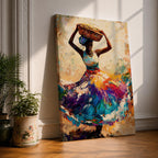 African Woman Wall Art Ethnic Cultural Dancer Abstract Gift Living Room Home Decor