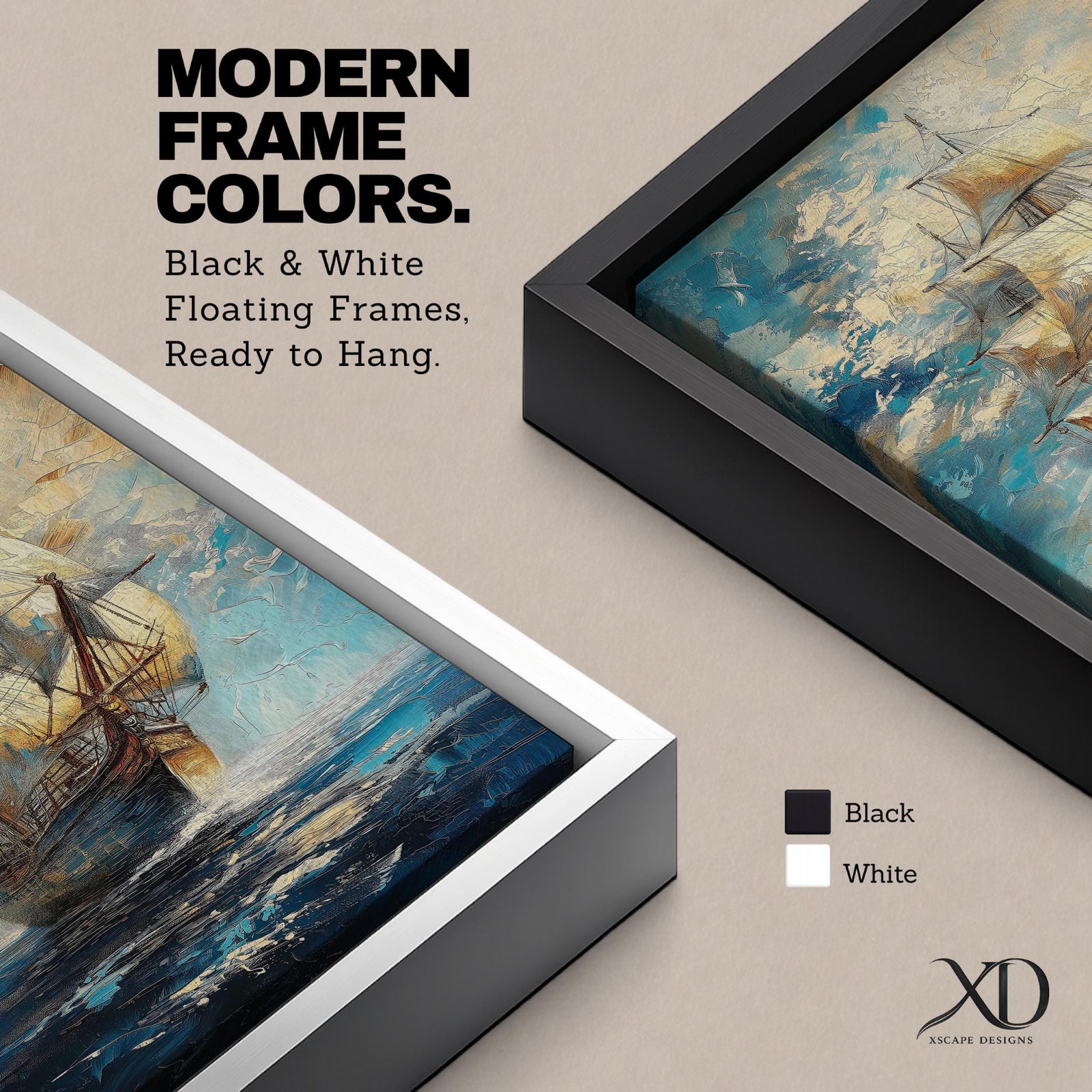 Tall Ship Nautical Wall Art Ocean Sailing Vessel Abstract Gift Living Room Home Decor