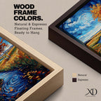 An impasto style oil painting depicting an autumn river winding through a vibrant landscape with colorful fall foliage, swirling water patterns, and a bright sky with clouds. The textured brushstrokes emphasize the natural scene of a river flowing between grassy fields and trees in autumn.