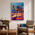 Camel Middle Eastern Wall Art Caravan Desert Travel Nature Gift Living Room Home Decor