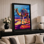 Camel Middle Eastern Wall Art Caravan Desert Travel Nature Gift Living Room Home Decor