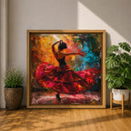 Flamenco Spanish Wall Art Latin Dance Abstract Modern Gift Living Room Home Decor