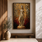 Lady Justice Legal Symbol Wall Art Justitia Stained Glass Gift Law Office Home Decor