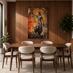Lady Justice Legal Symbol Wall Art Justitia Abstract Gift Courtroom Law Office Home Decor