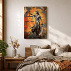 Lady Justice Legal Symbol Wall Art Justitia Abstract Gift Courtroom Law Office Home Decor