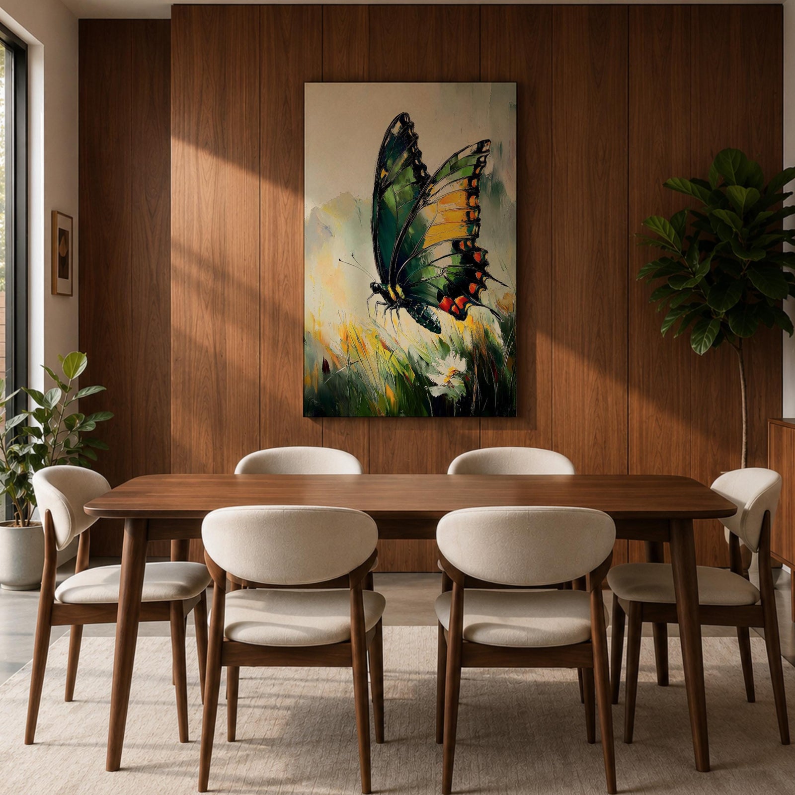 Butterfly Garden Wall Art Wild Insect Nature Gift Living Room Bedroom Office Home Decor