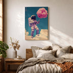 Astronaut Space Wall Art Cotton Candy Fantasy Gift Cloud Kids Nursery Room Home Decor