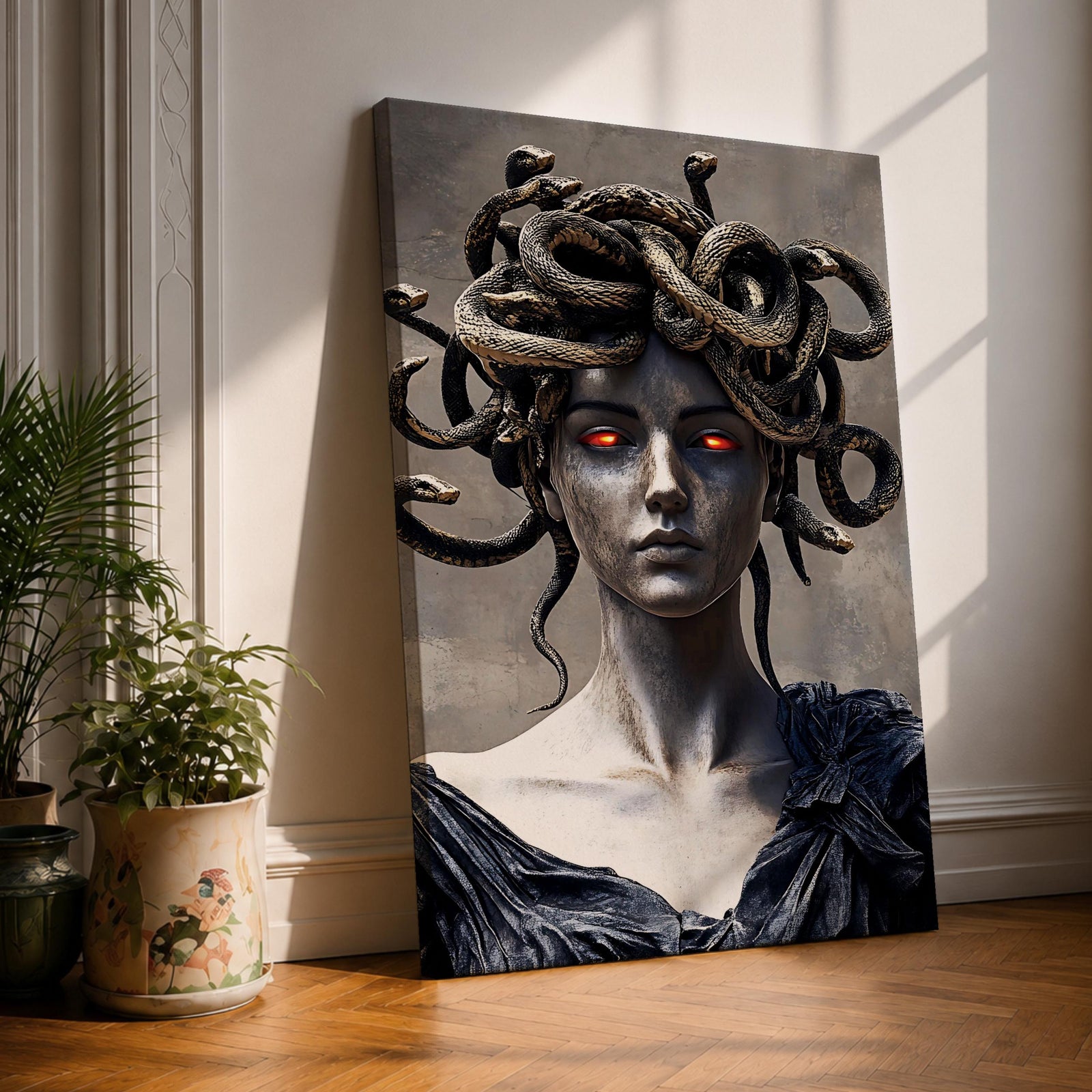 Medusa Greek Myth Wall Art Gorgon Mythology Legend Symbol Gift Living Room Home Decor