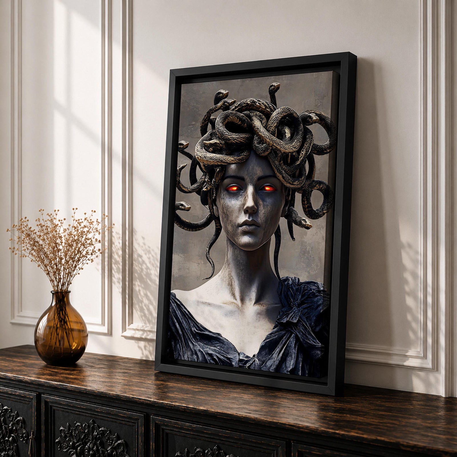 Medusa Greek Myth Wall Art Gorgon Mythology Legend Symbol Gift Living Room Home Decor