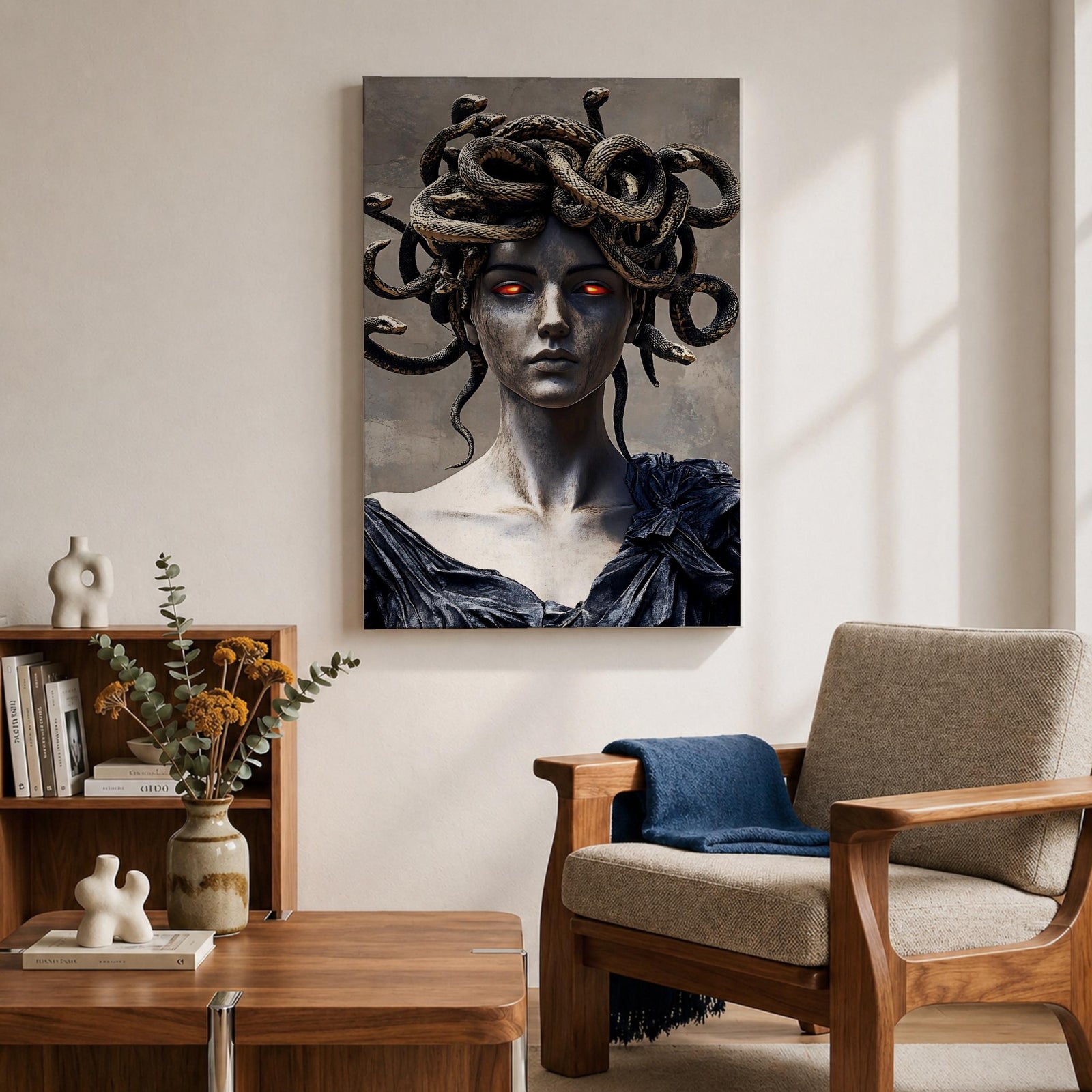 Medusa Greek Myth Wall Art Gorgon Mythology Legend Symbol Gift Living Room Home Decor
