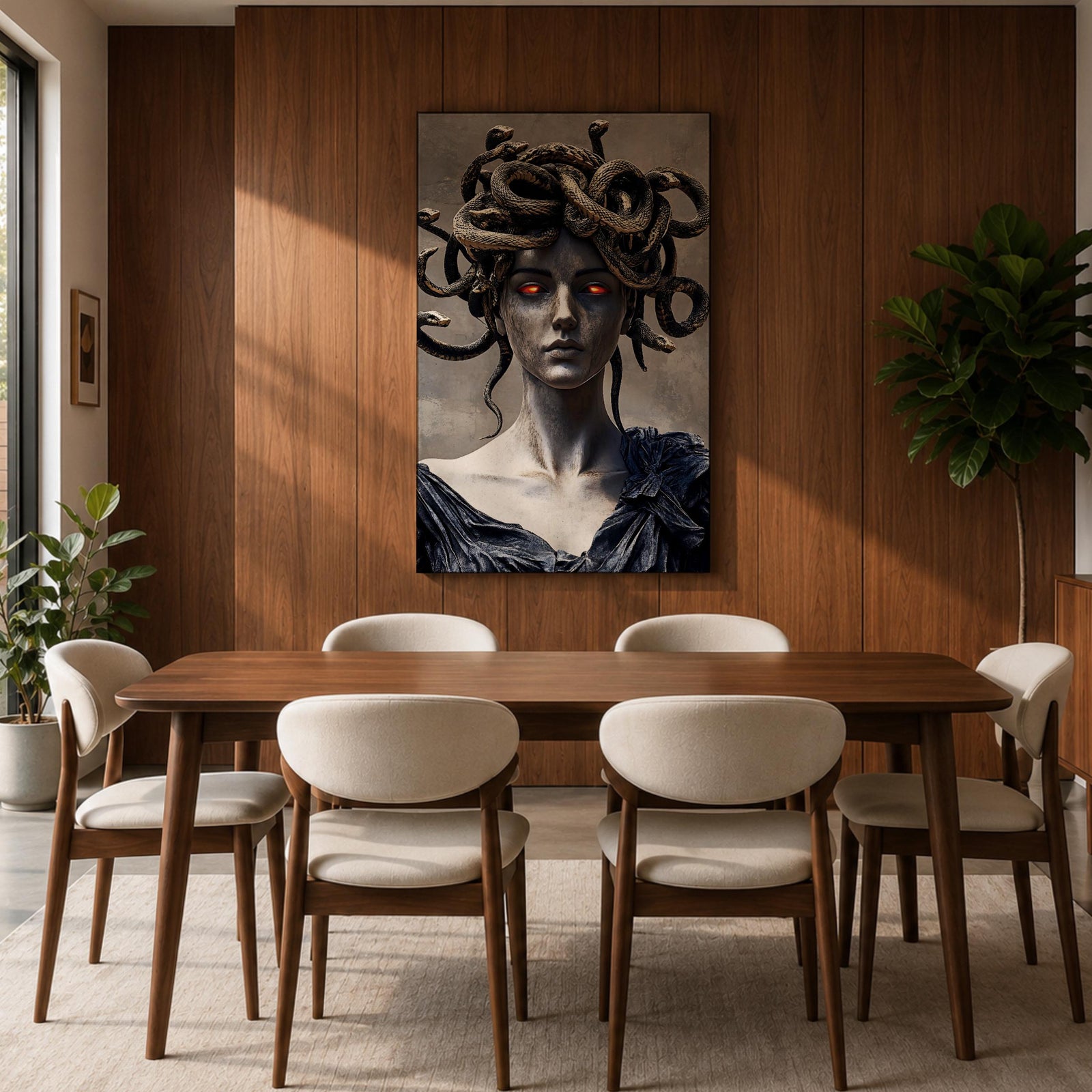 Medusa Greek Myth Wall Art Gorgon Mythology Legend Symbol Gift Living Room Home Decor
