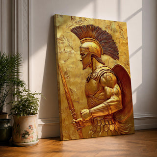 Spartan Warrior Ancient Greek Wall Art Hoplite Epic Mythology Gift Living Room Home Decor