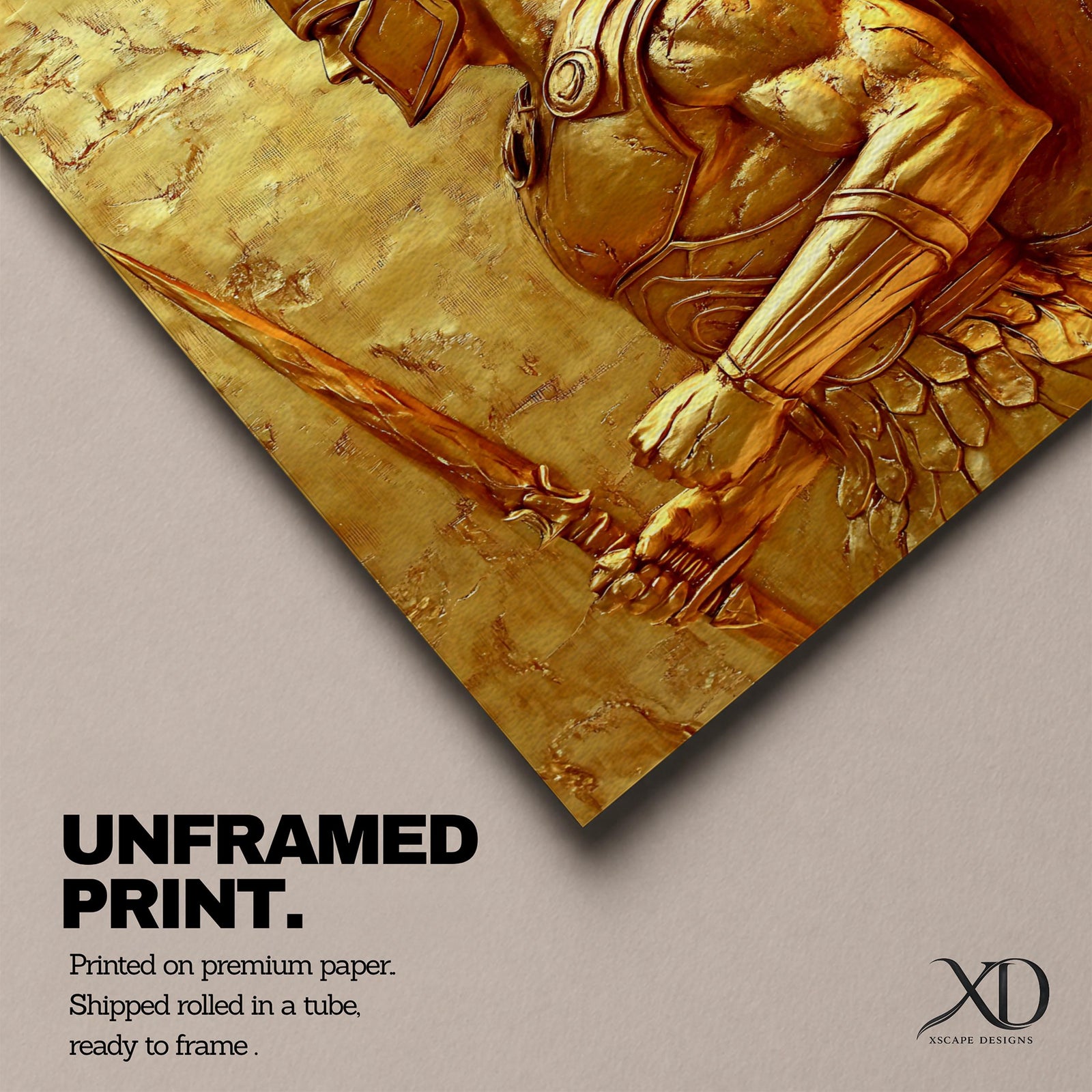 Spartan Warrior Ancient Greek Wall Art Hoplite Epic Mythology Gift Living Room Home Decor