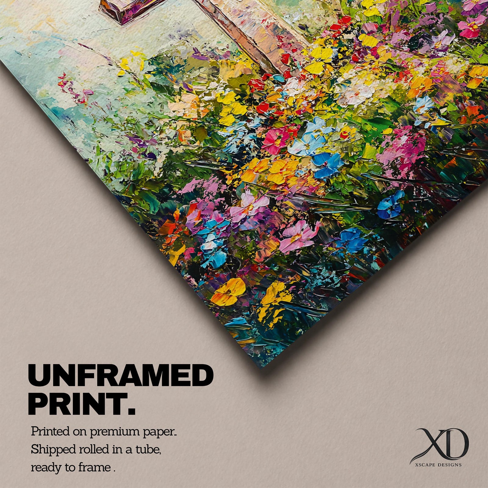 Christian cross illustrated with abundant floral elements wrapping around the wooden cross structure, accompanied by the phrase He Is Risen, rendered with soft light and balanced composition that emphasizes resurrection symbolism, with delicate blossoms and foliage creating a hopeful Easter themed Christian devotional artwork.