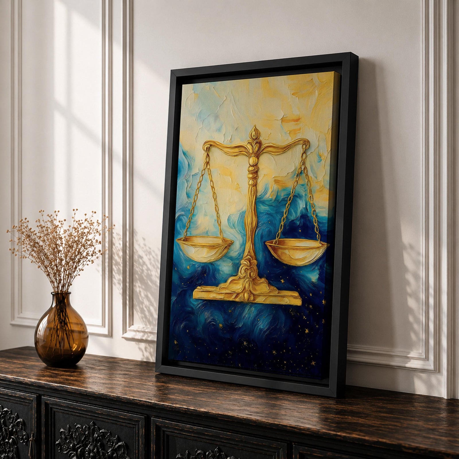 Scales Legal Symbol Wall Art Libra Abstract Mythology Gift Court Office Justice Home Decor