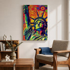 Statue Liberty American Wall Art Freedom Icon Patriotic Abstract Gift Living Room Home Decor