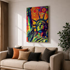 Statue Liberty American Wall Art Freedom Icon Patriotic Abstract Gift Living Room Home Decor