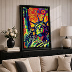 Statue Liberty American Wall Art Freedom Icon Patriotic Abstract Gift Living Room Home Decor