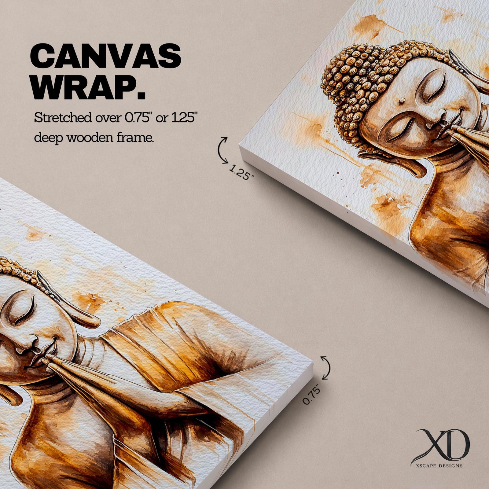 Buddha Buddhist Wall Art Gautama Religious Symbol Gift Meditation Yoga Zen Room Home Decor