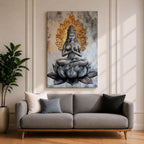 Lotus Buddha Wall Art Buddhist Deity Religious Gift Meditation Zen Room Home Decor Interior