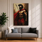 Spartan Warrior Greek Soldier Wall Art Hoplite Hero Historical Gift Living Room Home Decor