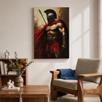 Spartan Warrior Greek Soldier Wall Art Hoplite Hero Historical Gift Living Room Home Decor