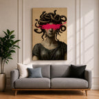 Medusa Ancient Greek Wall Art Gorgon Mythology Symbol Iconic Gift Living Room Home Decor