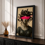 Medusa Ancient Greek Wall Art Gorgon Mythology Symbol Iconic Gift Living Room Home Decor