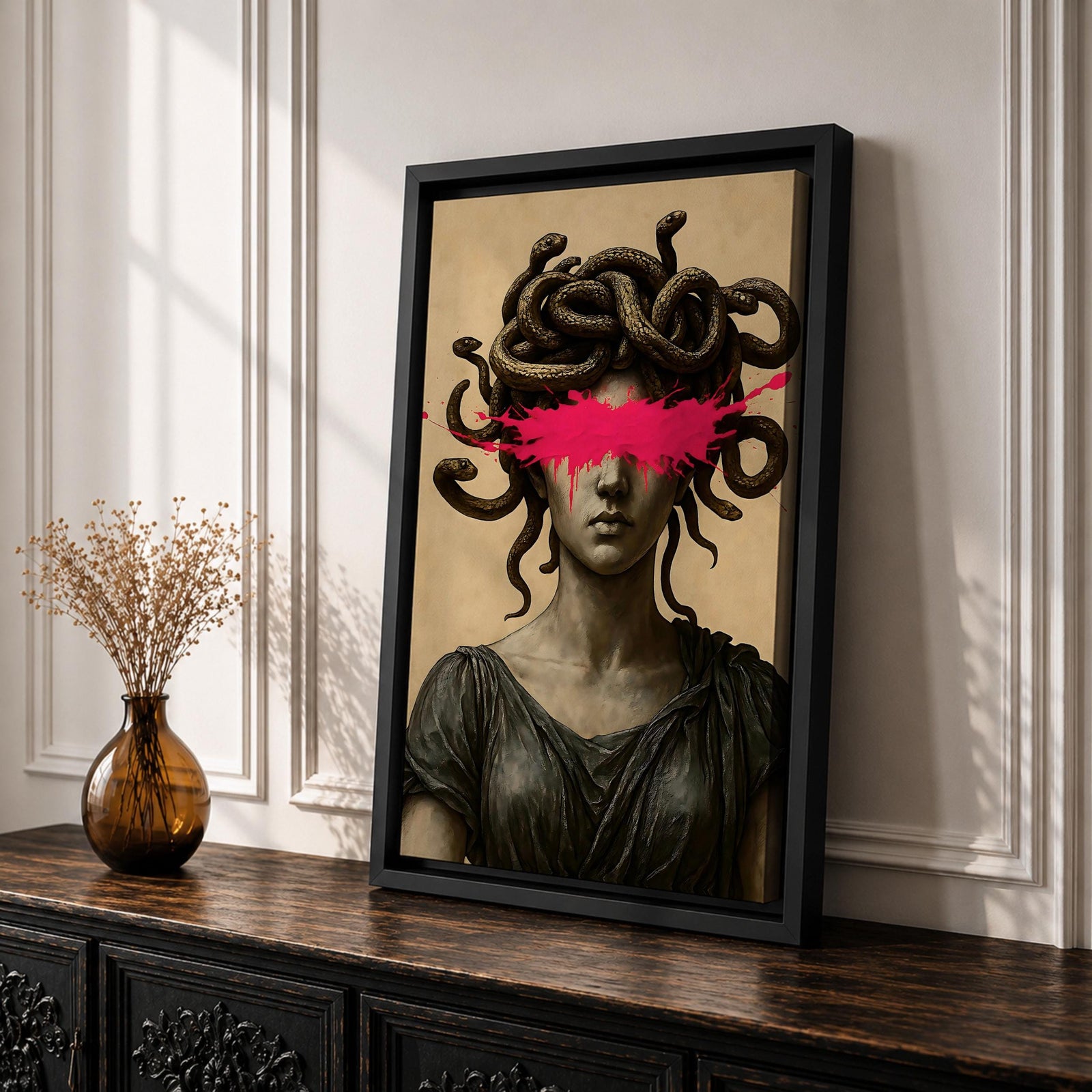 Medusa Ancient Greek Wall Art Gorgon Mythology Symbol Iconic Gift Living Room Home Decor