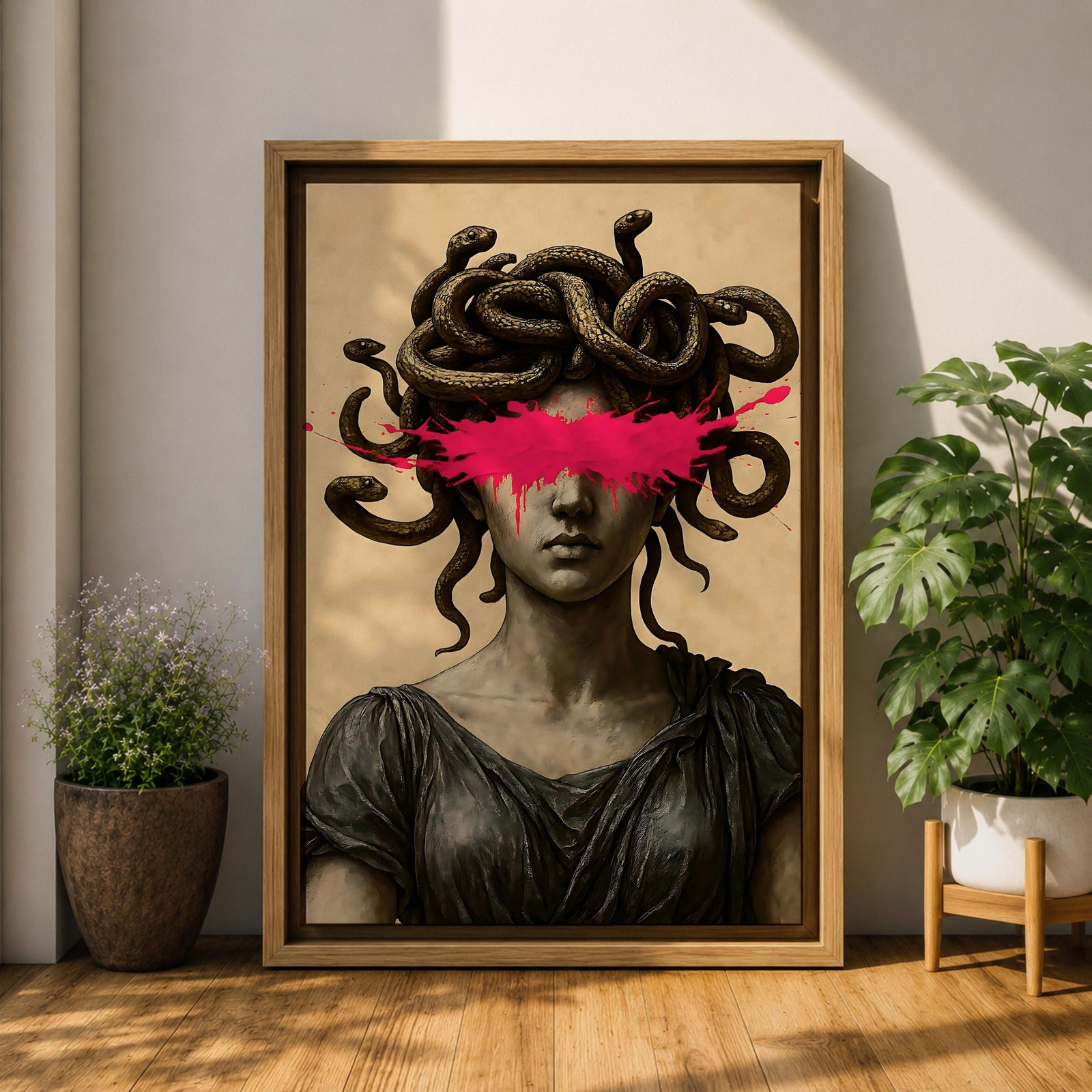 Medusa Ancient Greek Wall Art Gorgon Mythology Symbol Iconic Gift Living Room Home Decor