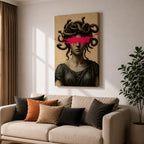 Medusa Ancient Greek Wall Art Gorgon Mythology Symbol Iconic Gift Living Room Home Decor