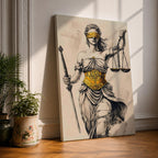 Lady Justice Legal Symbol Wall Art Themis Mythology Justice Gift Law Office Home Decor