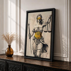 Lady Justice Legal Symbol Wall Art Themis Mythology Justice Gift Law Office Home Decor