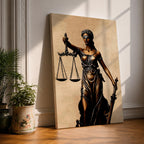 Lady Justice Legal Symbol Wall Art Themis Mythology Icon Gift Office Study Home Decor