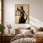 Lady Justice Legal Symbol Wall Art Themis Mythology Icon Gift Office Study Home Decor