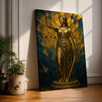 Lady Justice Legal Symbol Wall Art Themis Mythology Stained Glass Gift Office Home Decor