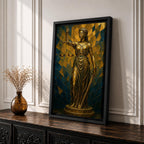 Lady Justice Legal Symbol Wall Art Themis Mythology Stained Glass Gift Office Home Decor