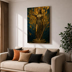 Lady Justice Legal Symbol Wall Art Themis Mythology Stained Glass Gift Office Home Decor