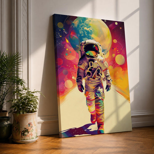 Astronaut Space Wall Art Cosmic Path Explorer Journey Abstract Gift Living Room Home Decor