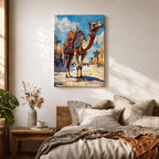 Camel Moroccan Wall Art Arabian Cultural Travel Street Market Gift Living Room Home Decor