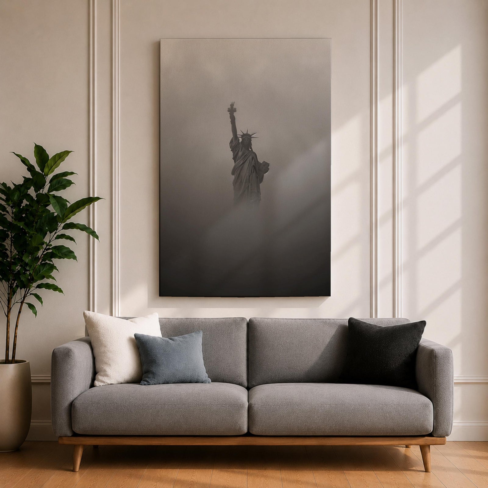 Statue Liberty American Landmark Wall Art Lady Liberty Patriotic Symbol Gift Office Home Decor