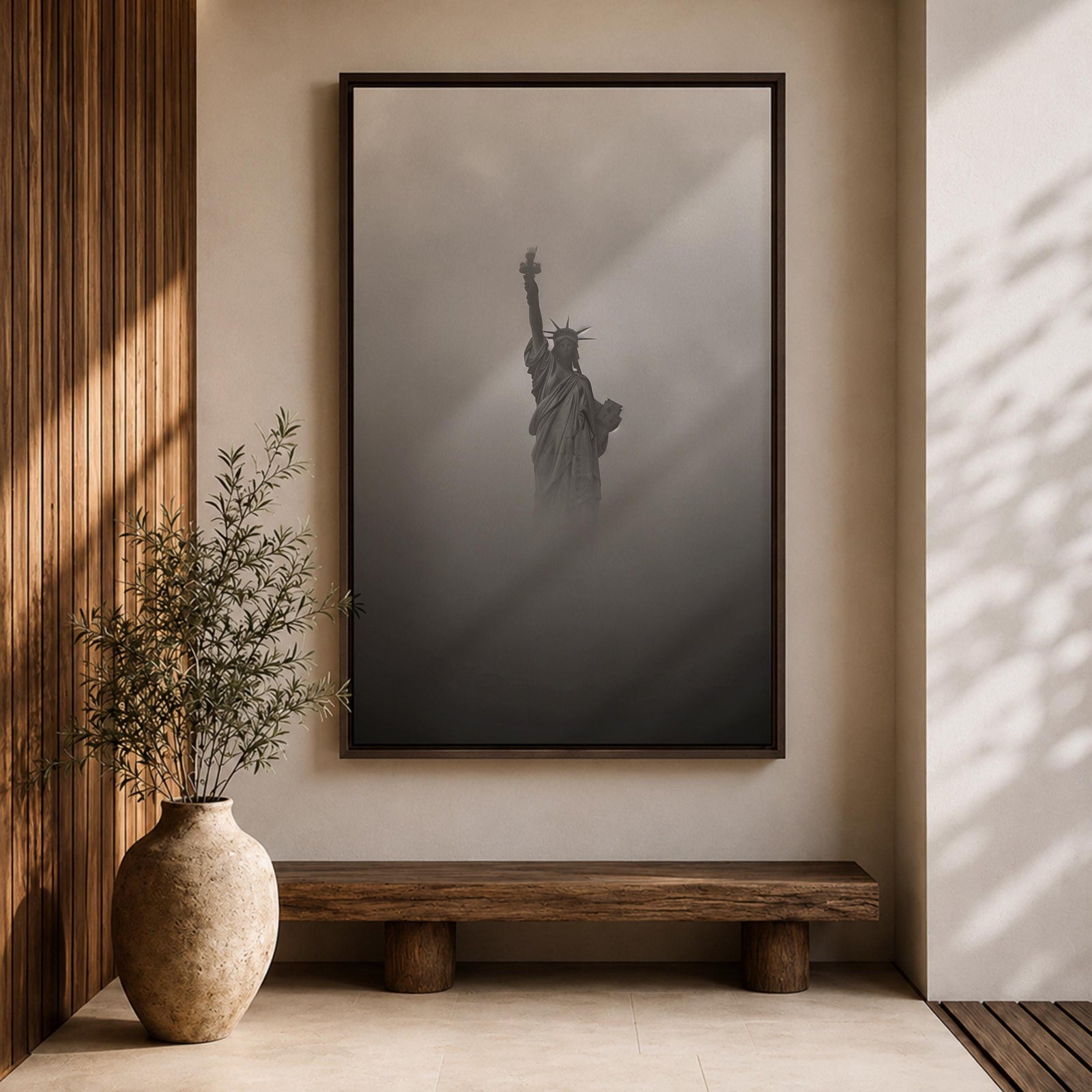Statue Liberty American Landmark Wall Art Lady Liberty Patriotic Symbol Gift Office Home Decor