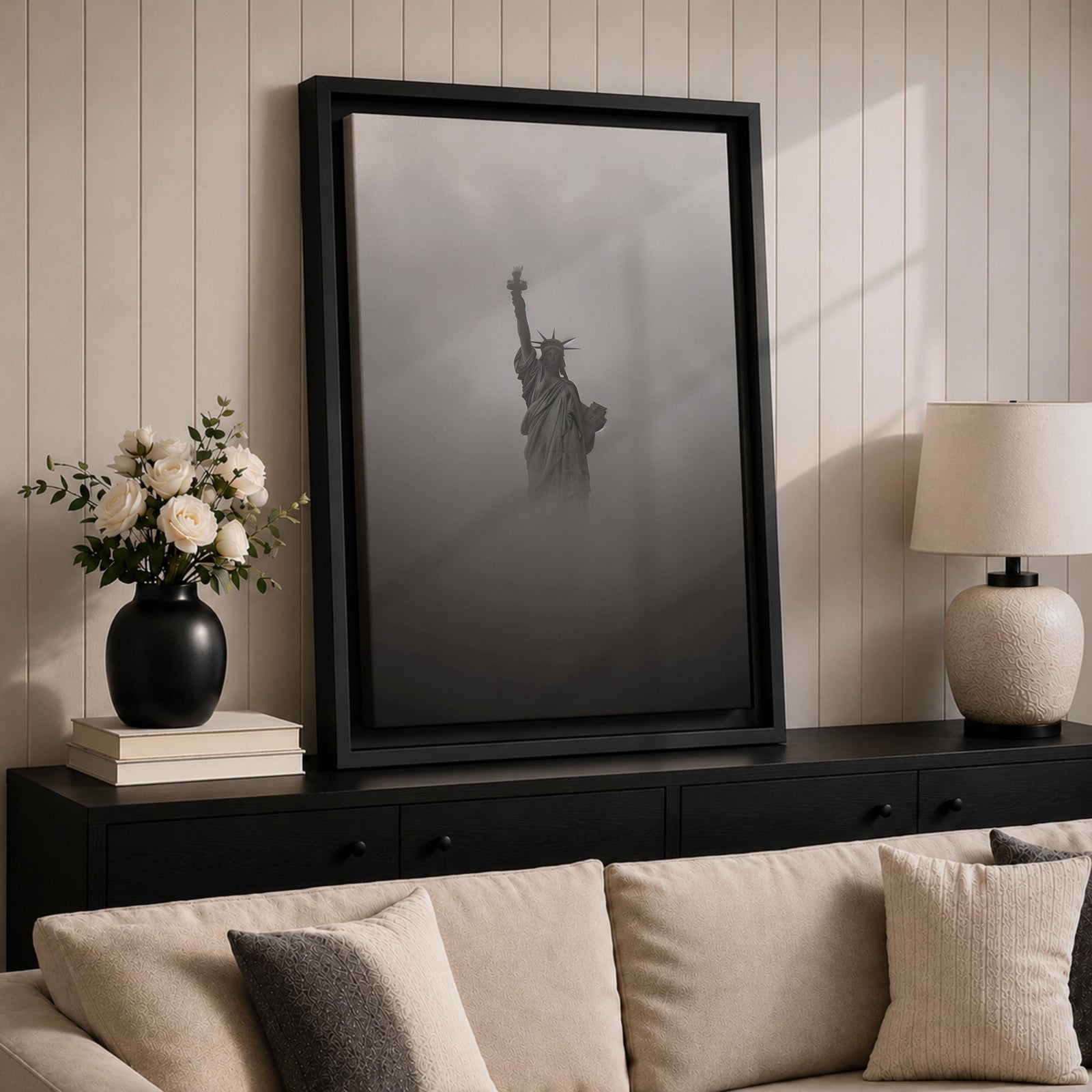 Statue Liberty American Landmark Wall Art Lady Liberty Patriotic Symbol Gift Office Home Decor