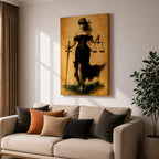 Lady Justice Legal Wall Art Themis Goddess Mythology Symbol Gift Office Study Home Decor