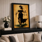 Lady Justice Legal Wall Art Themis Goddess Mythology Symbol Gift Office Study Home Decor