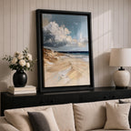 Beach Sand Dunes Coastal Wall Art Ocean Seascape Seaside Gift Living Room Home Decor