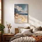 Beach Sand Dunes Coastal Wall Art Ocean Seascape Seaside Gift Living Room Home Decor