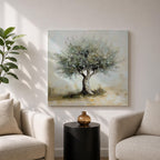 Olive Tree Wall Art Mediterranean Olive Framed Canvas Rustic Botanical Farmhouse Home Decor