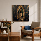 Our Lady of Guadalupe Wall Art La Morenita Framed Canvas Mexican Catholic Home Decor